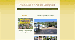 Desktop Screenshot of frenchcreekrvpark.com