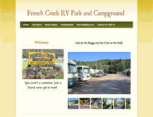 Tablet Screenshot of frenchcreekrvpark.com